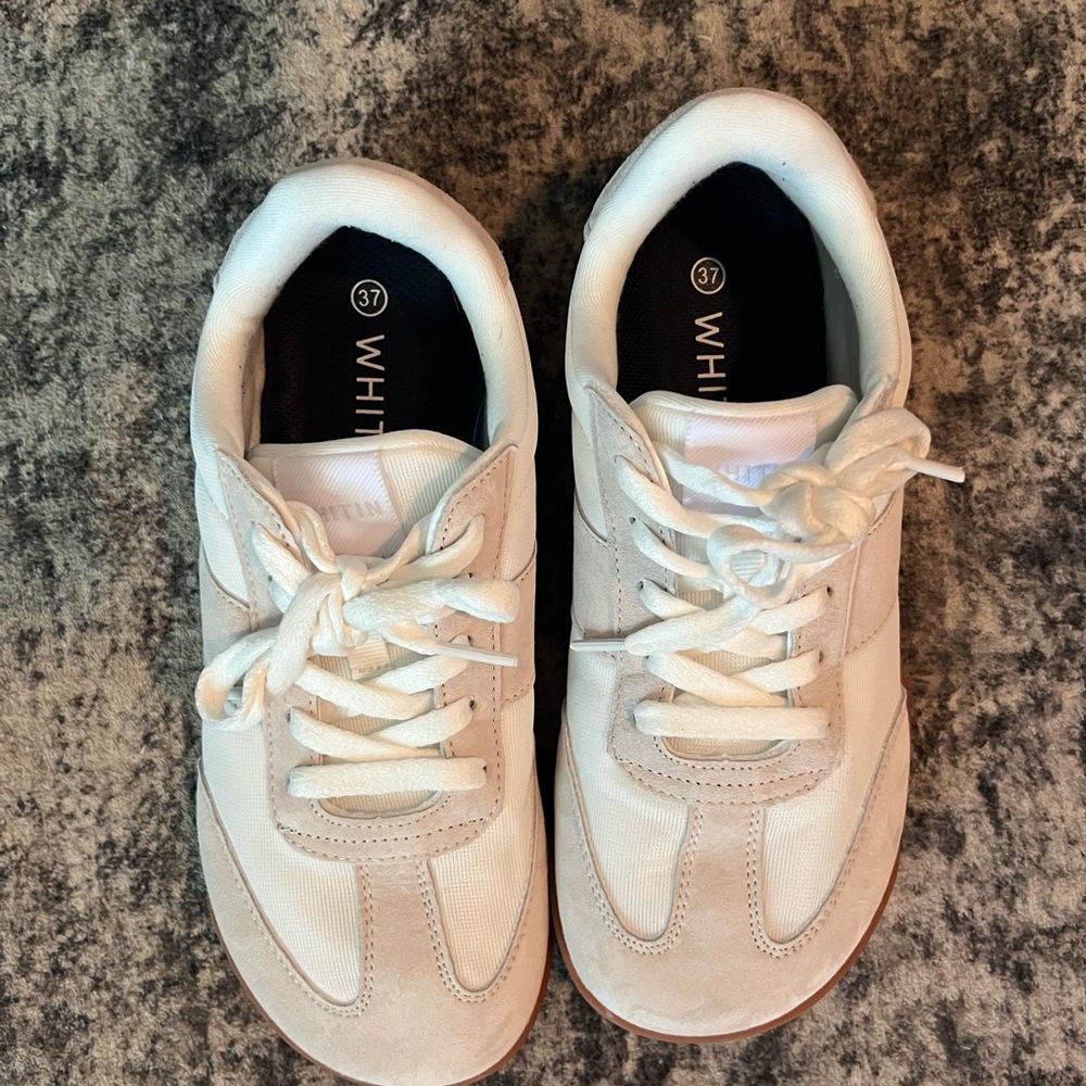 WHITIN Cream White Sneakers Low-Top Casual